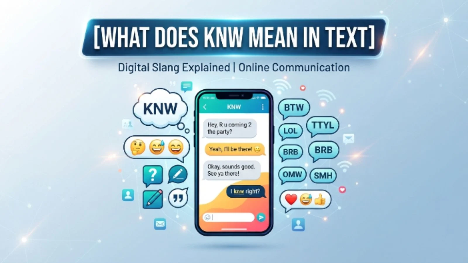 what does knw mean in text