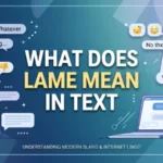 what does lame mean in text