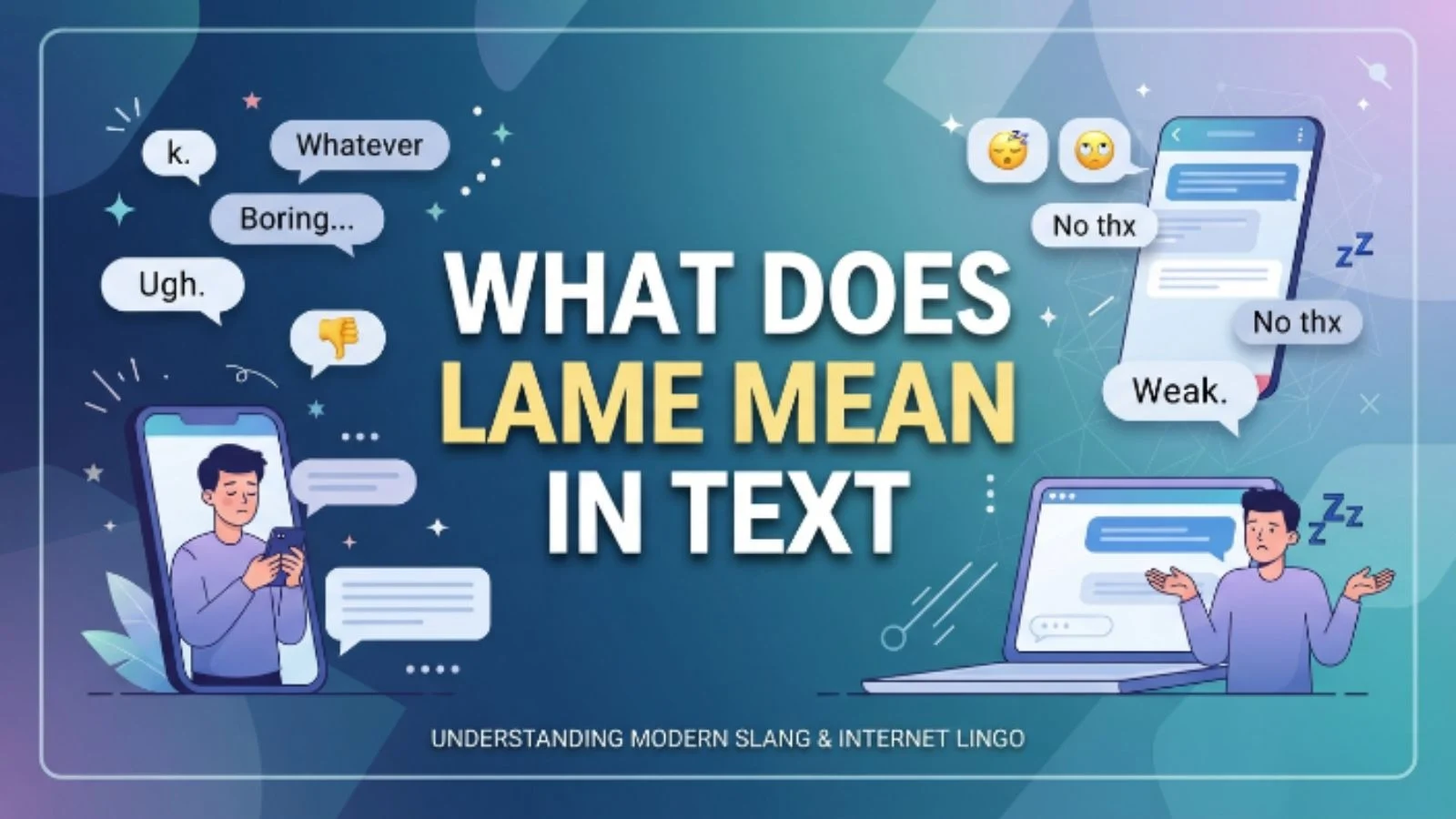 what does lame mean in text