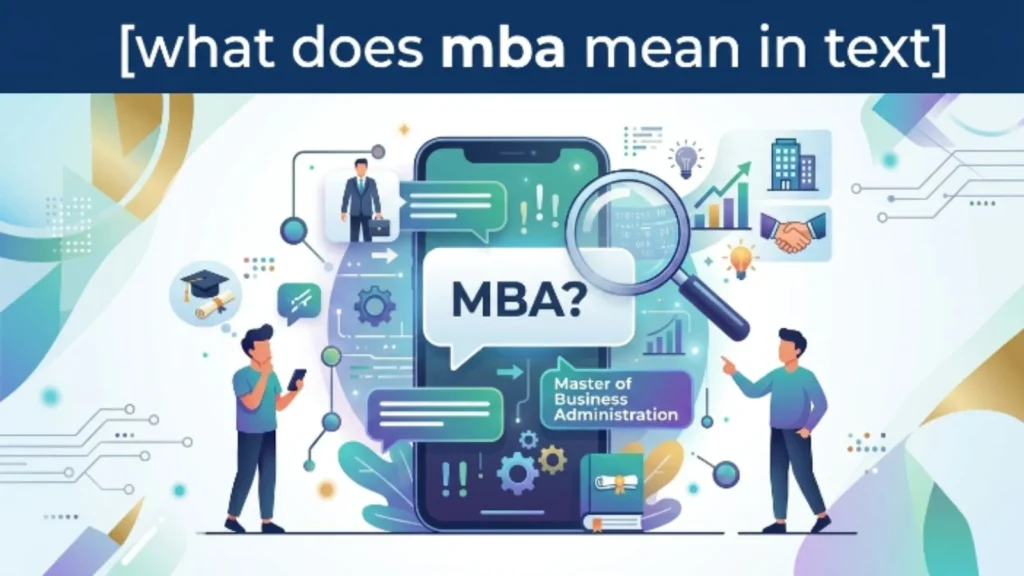 what does mba mean in text