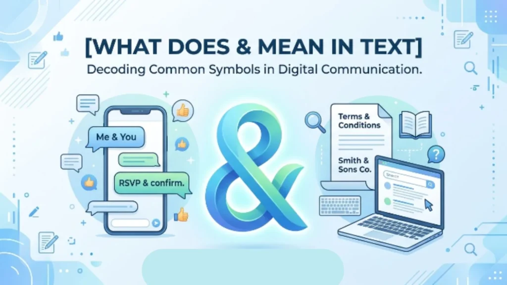 what does & mean in text