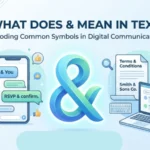 what does & mean in text