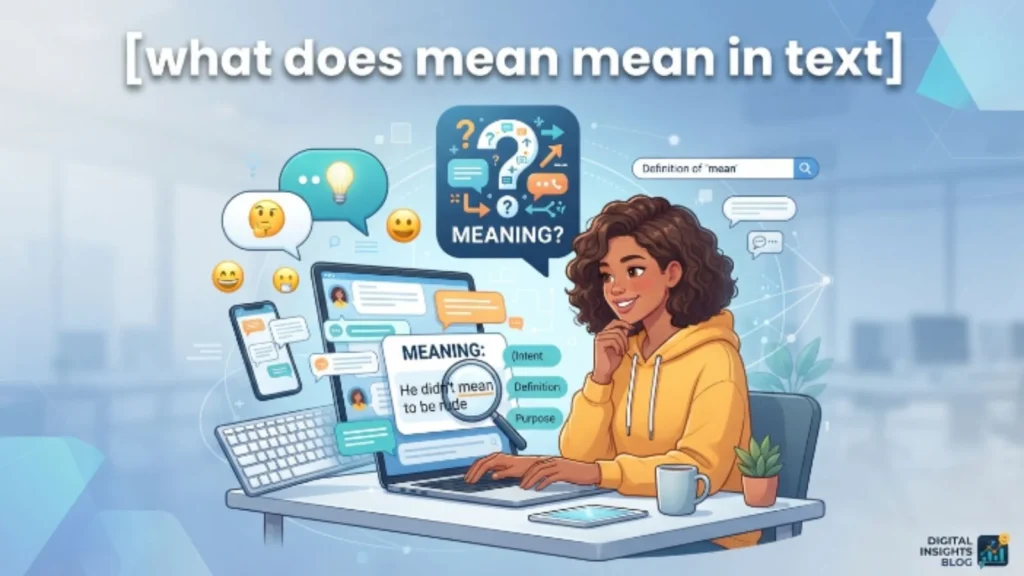 what does mean mean in text