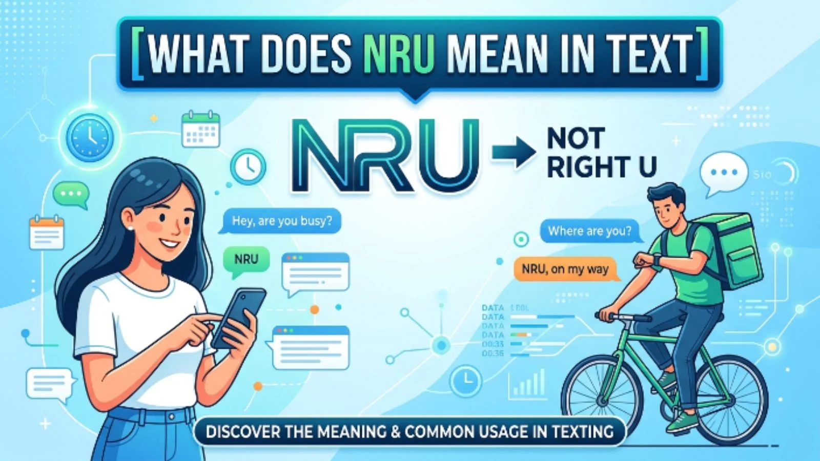 what does nru mean in text