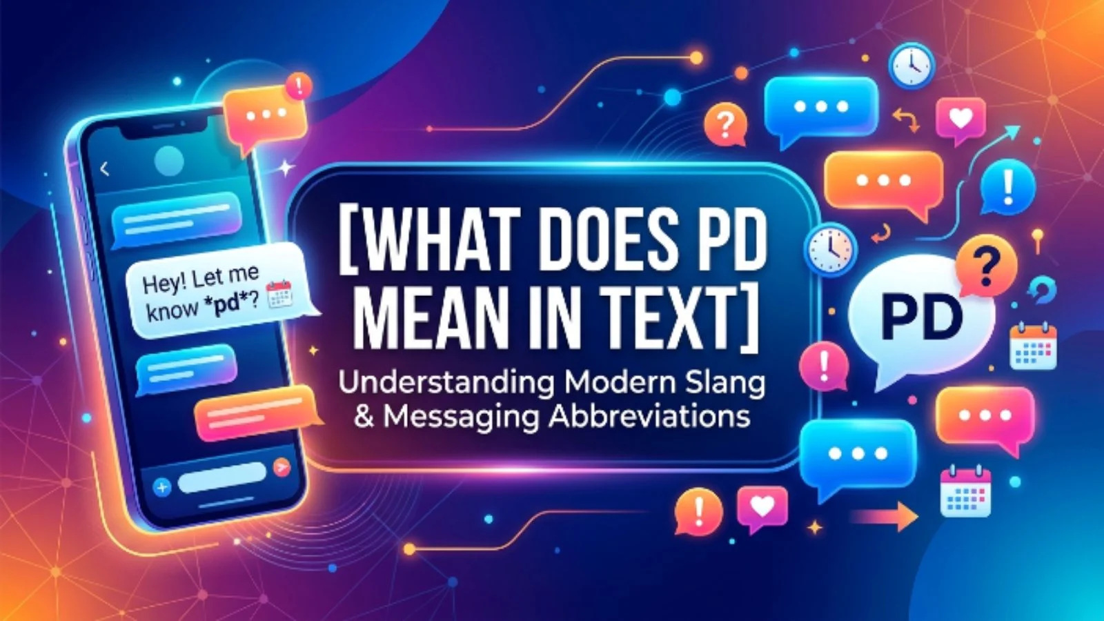 what does pd mean in text