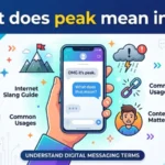 what does peak mean in text