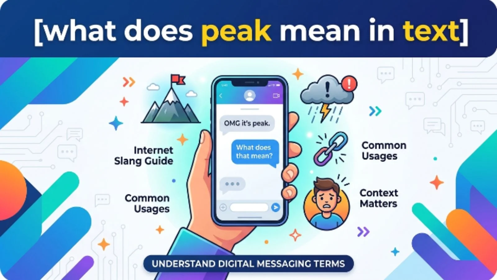 what does peak mean in text
