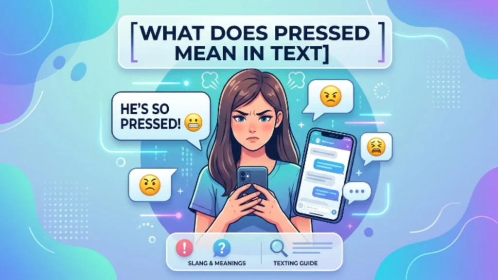 what does pressed mean in text