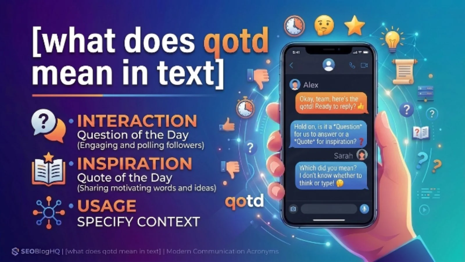 what does qotd mean in text