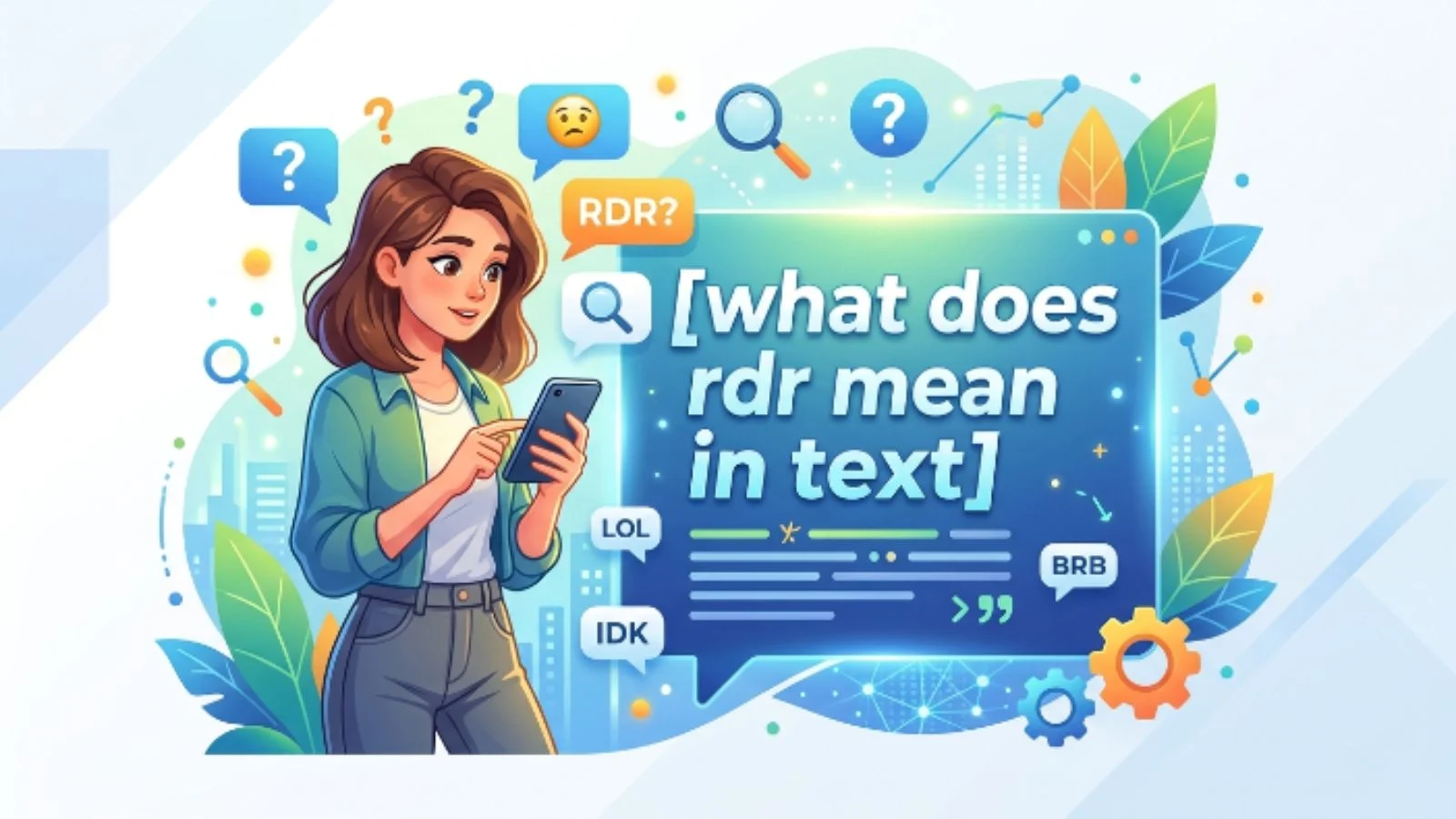 what does rdr mean in text