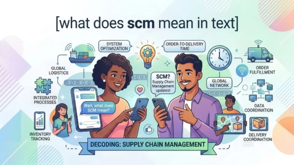 what does scm mean in text
