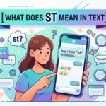 what does st mean in text