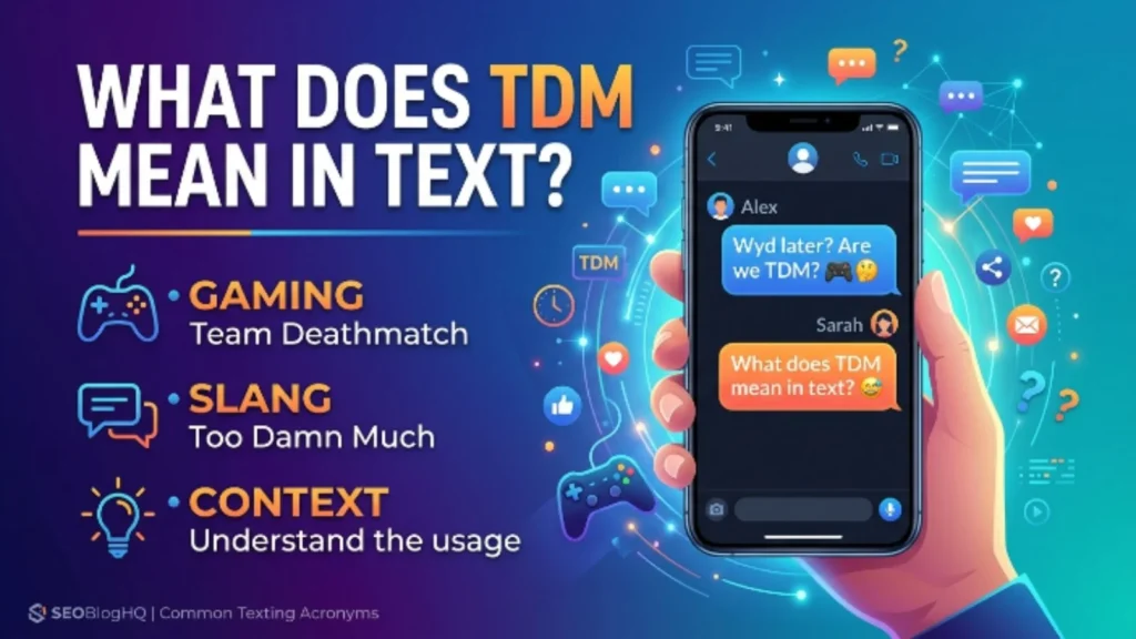 what does tdm mean in text