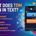 what does tdm mean in text