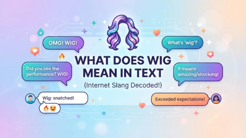 what does wig mean in text