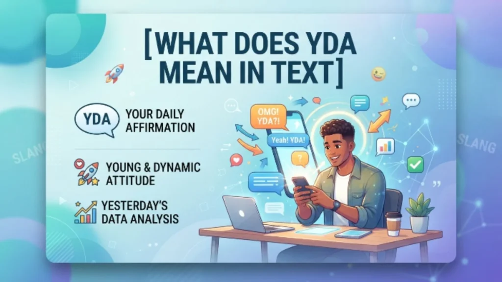 what does yda mean in text