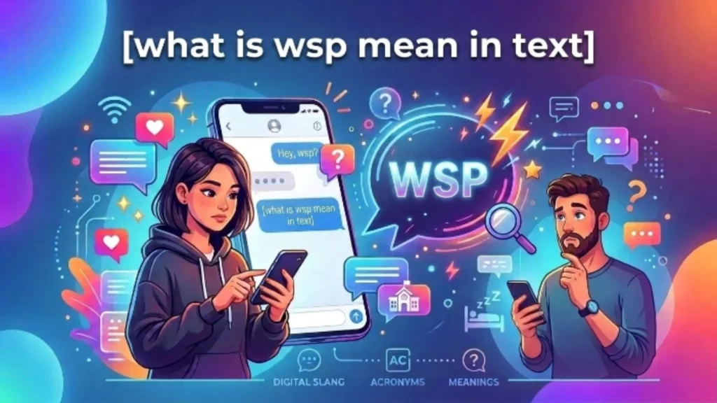 what is wsp mean in text