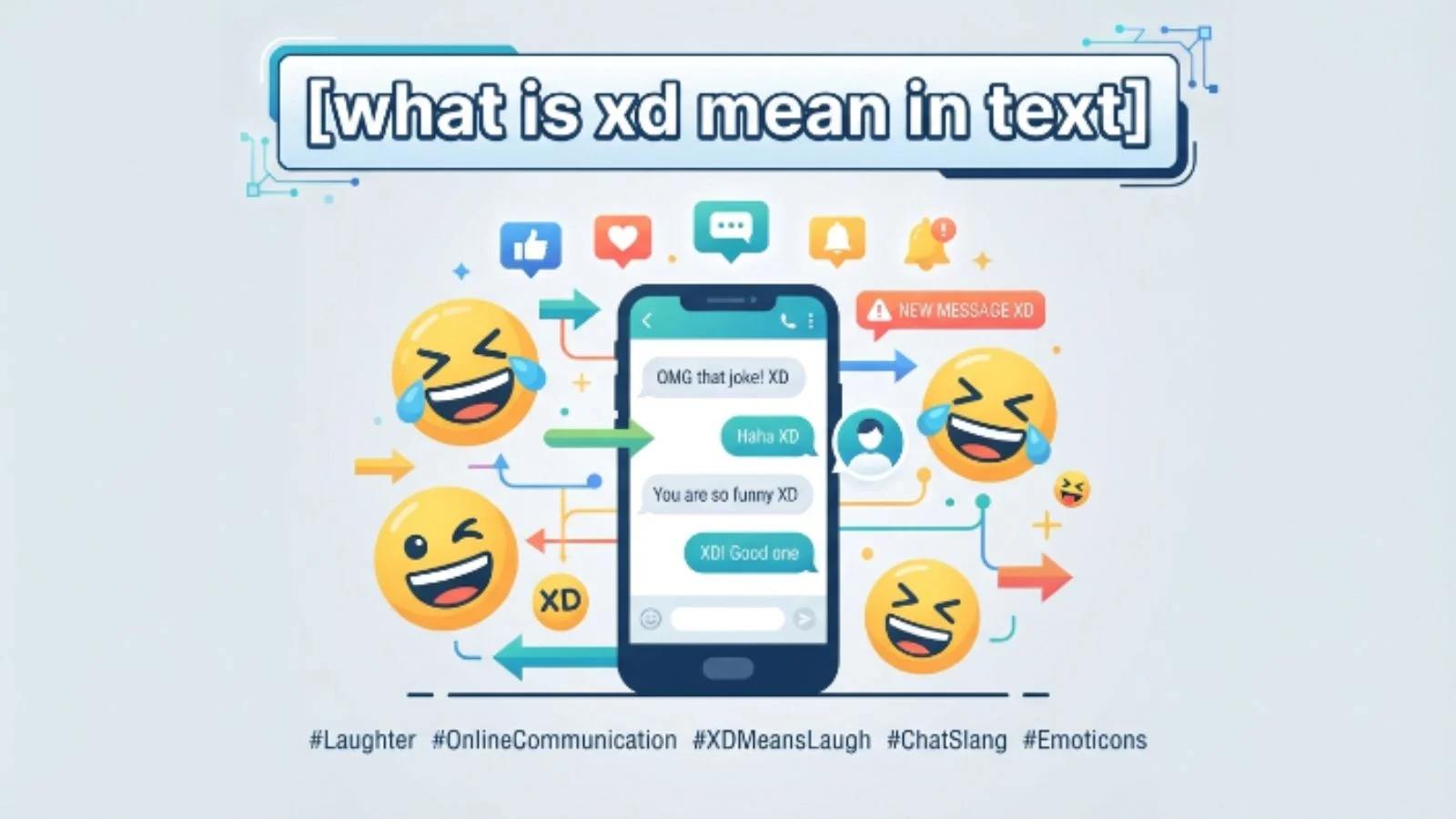what is xd mean in text