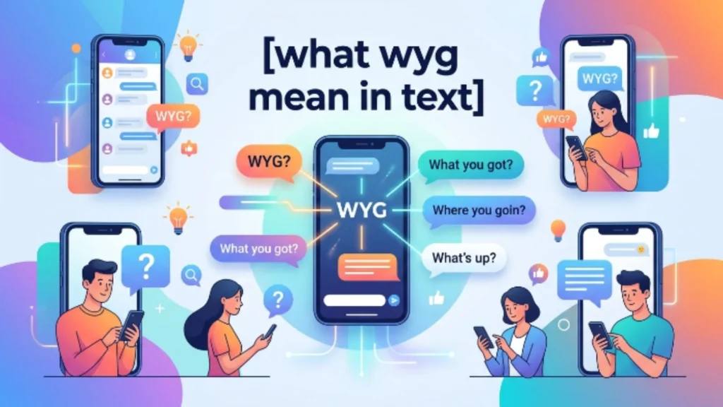 what wyg mean in text