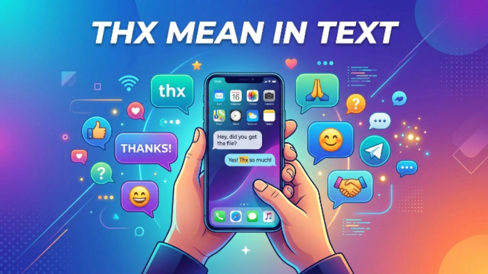 thx mean in text