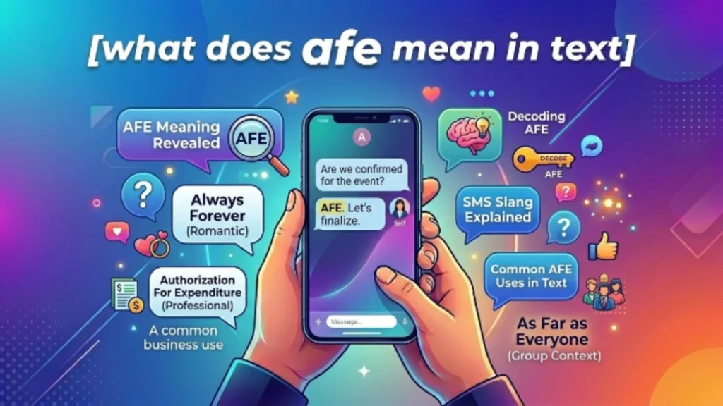 what does afe mean in text