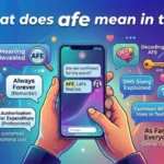 what does afe mean in text