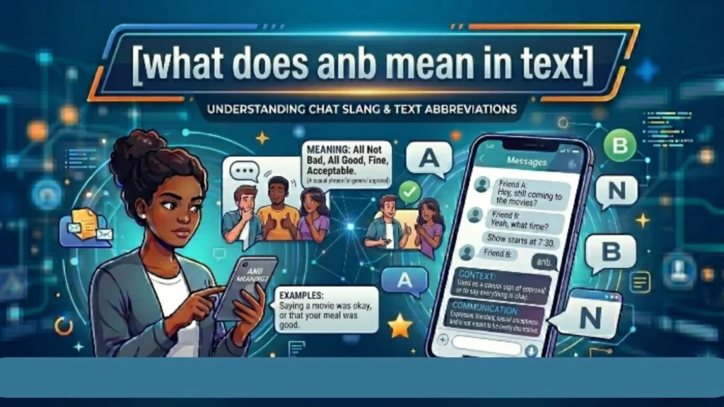 what does anb mean in text