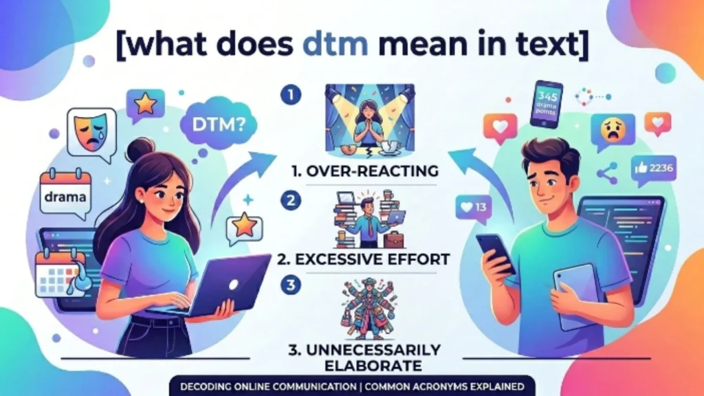 what does dtm mean in text