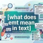 what does emt mean in text