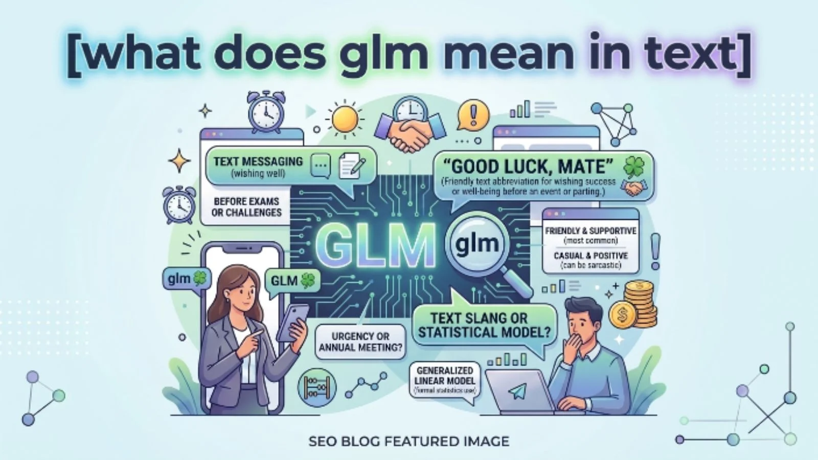 what does glm mean in text