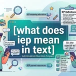 what does iep mean in text