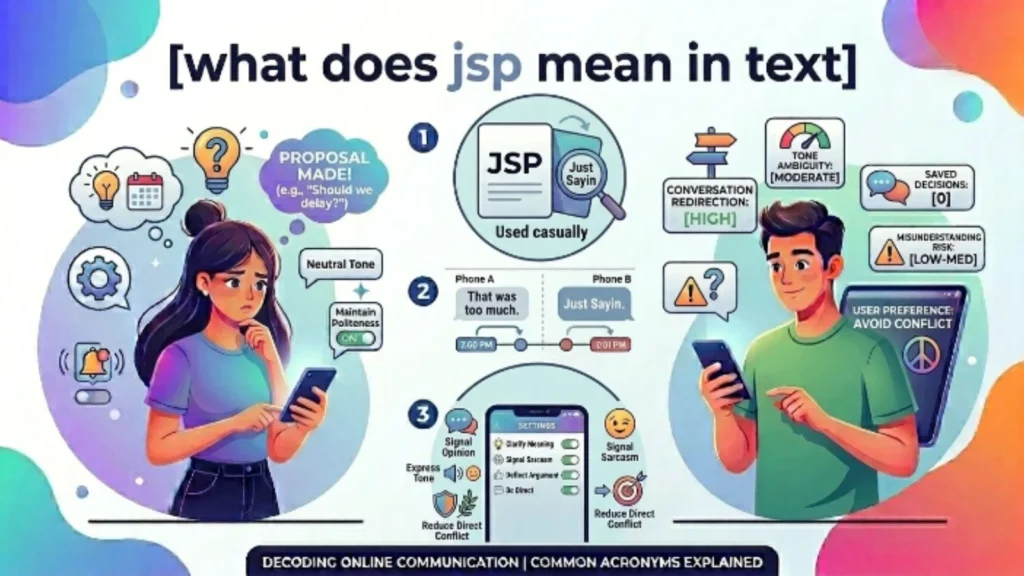 what does jsp mean in text