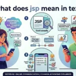 what does jsp mean in text