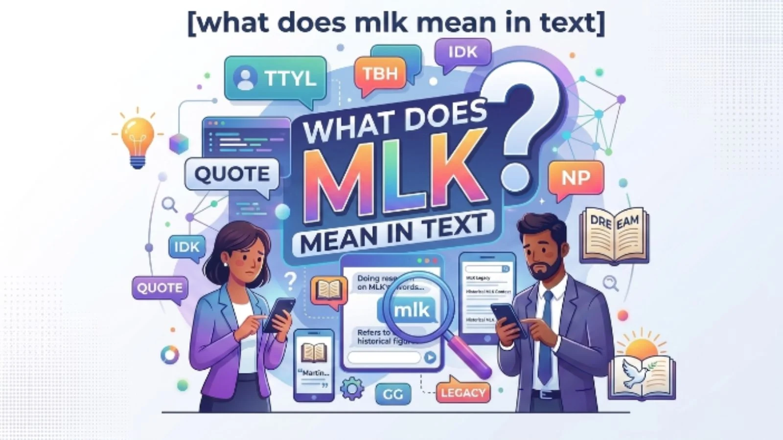 what does mlk mean in text
