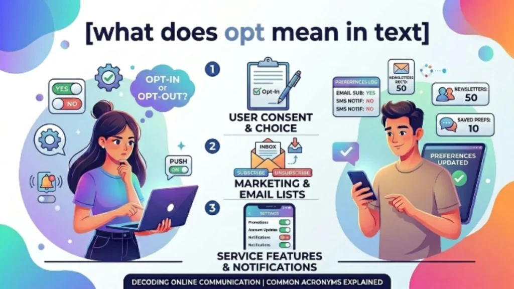 what does opt mean in text