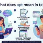 what does opt mean in text