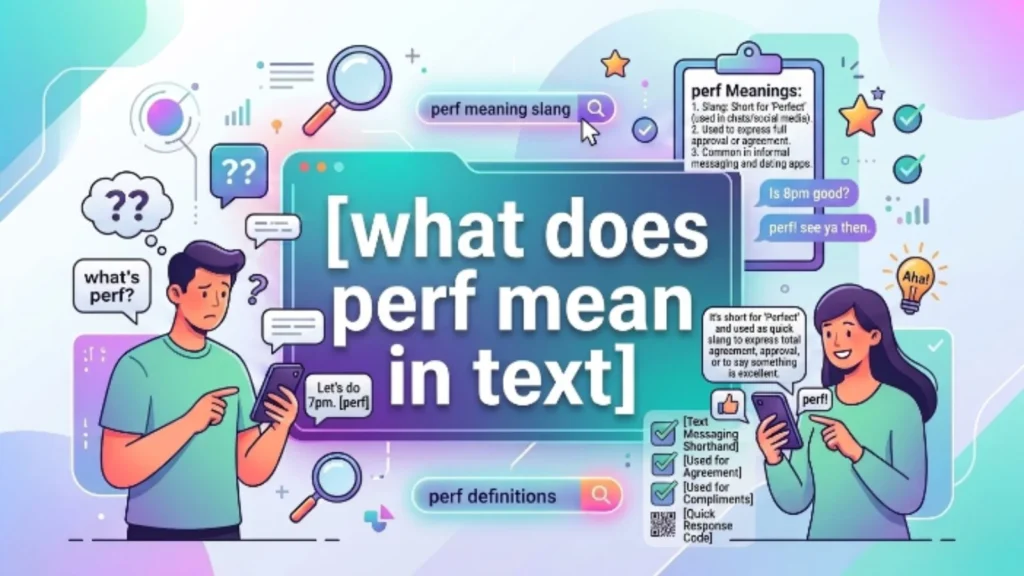 what does perf mean in text