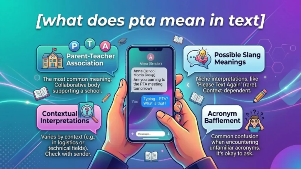 what does pta mean in text