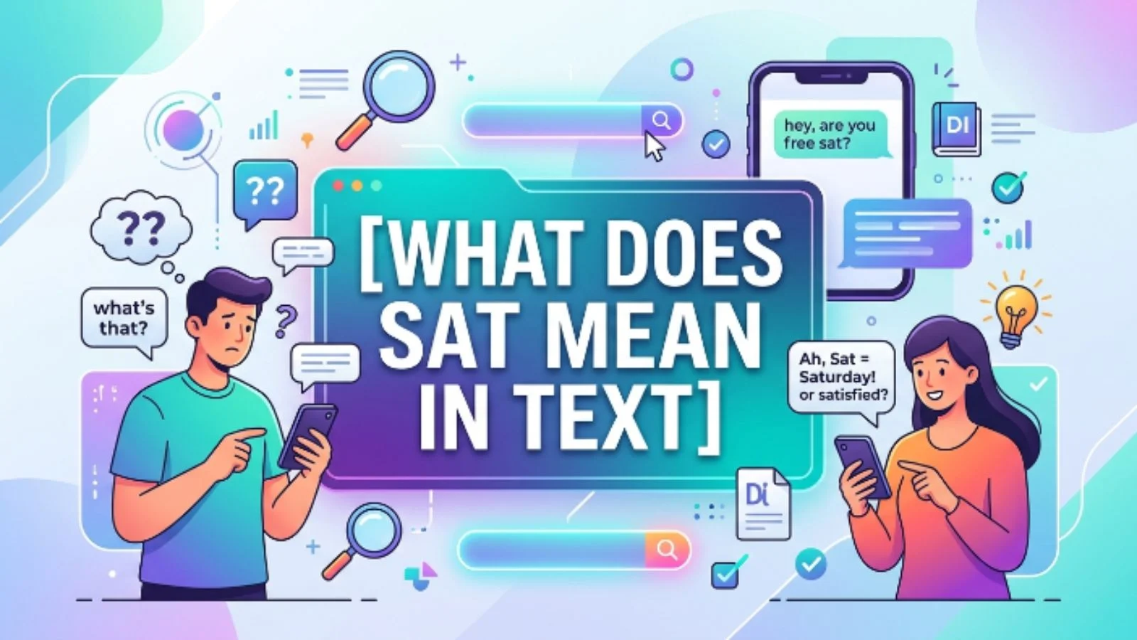 what does sat mean in text