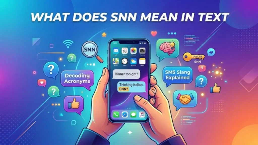 what does snn mean in text