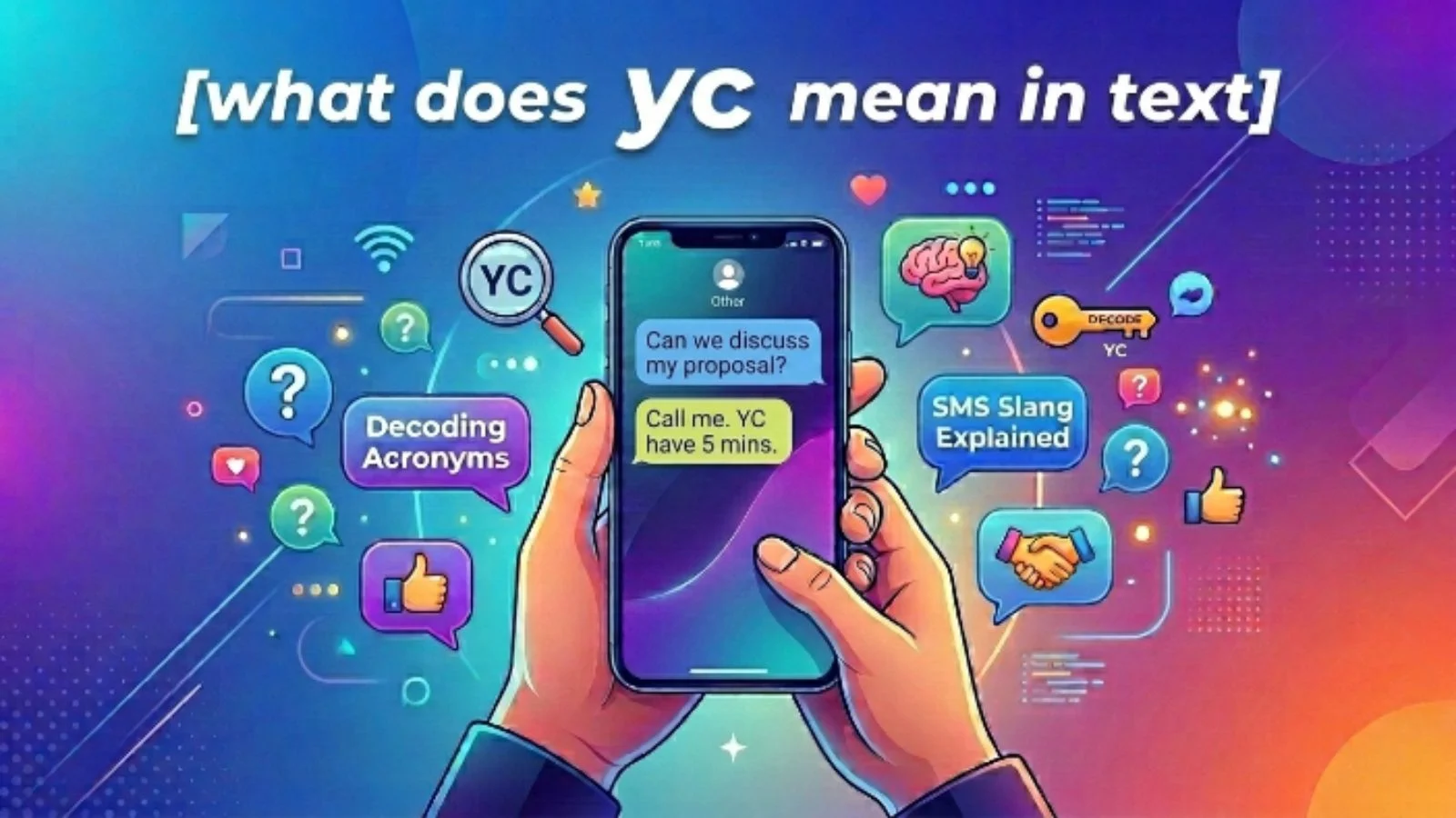 what does yc mean in text